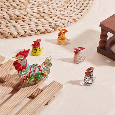 5Pcs Glass Chick Figurine JX539A-1