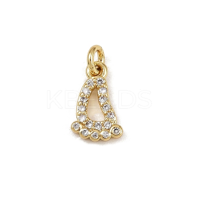 Brass Micro Pave Cubic Zirconia Charms LS-KK-H077-02G-02-1