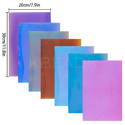 Clear Glitter PVC Vinyl Fabrics DIY-GF0001-71-1