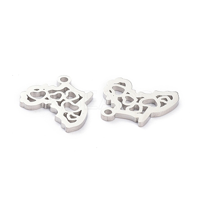 Non-Tarnish 304 Stainless Steel Pendants STAS-D007-04S-1