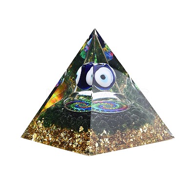 Orgonite Pyramid Epoxy Resin Energy Generators DJEW-N003-06-1