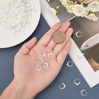 304 Stainless Steel Leverback Earring Findings STAS-UN0014-18S-1