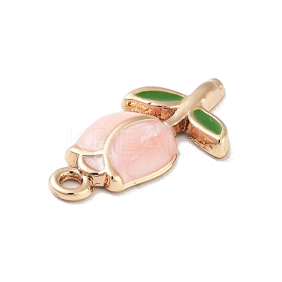 Golden Plated Alloy Enamel Pendants ENAM-L047-01G-01-1