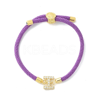 Adjustable Nylon Cord Bracelets BJEW-C096-01G-09-1