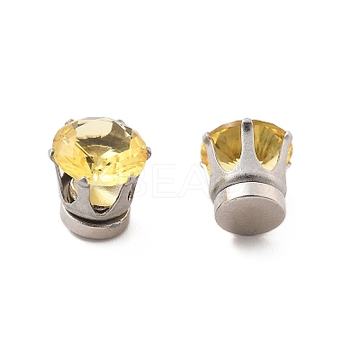 Cubic Zirconia Clip-on Earrings EJEW-L100-01P-02-1