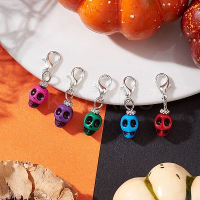 Plastic Pendant Decorations HJEW-JM03943-01-1