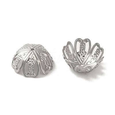 Non-Tarnish 304 Stainless Steel Bead Caps STAS-P363-02B-P-1