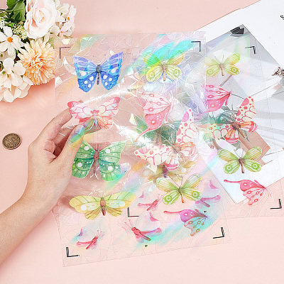 PVC Waterproof Shopwindow Decorative Sticker DIY-WH20007-17D-1