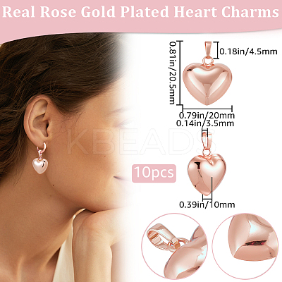 10Pcs Eco-Friendly Rack Plating Brass Pendants KK-BBC0023-78RG-1