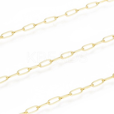 3.28 Feet Ion Plating(IP) 304 Stainless Steel Paperclip Chains X-CHS-F010-01B-G-1