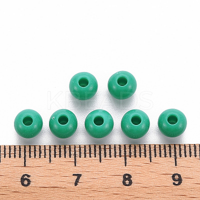 Opaque Acrylic Beads X-MACR-S370-C6mm-S036-1