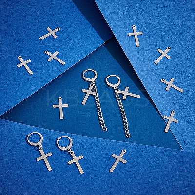 50Pcs 201 Stainless Steel Pendants STAS-UN0045-37P-1