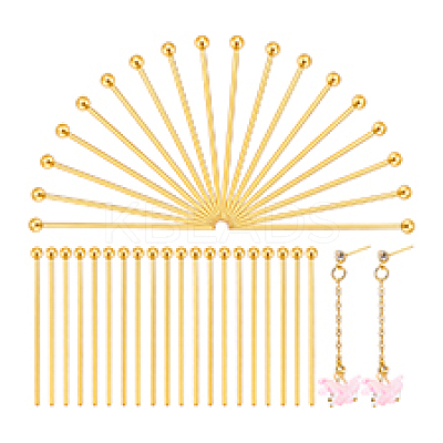 60Pcs 925 Sterling Silver Ball Head Pins STER-PH0003-16G-1