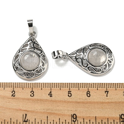 Natural Quartz Crystal Rock Crystal Pendants G-Q158-05P-14-1