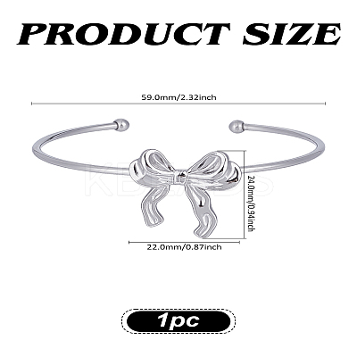 1Pc 304 Stainless Steel Cuff Bangles BJEW-LP0003-31P-1