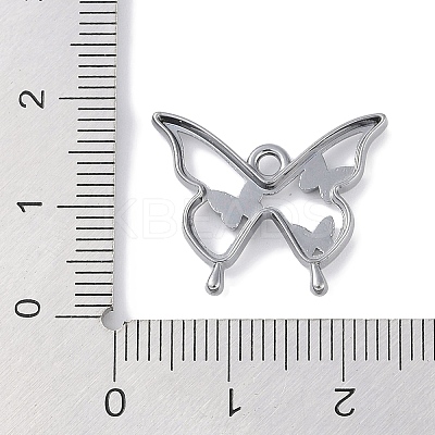 Rack Plating Alloy Enamel Pendants PALLOY-F018-15B-01-1