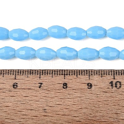 Opaque Solid Color Glass Beads Strands GLAA-N071-01A-C07-1