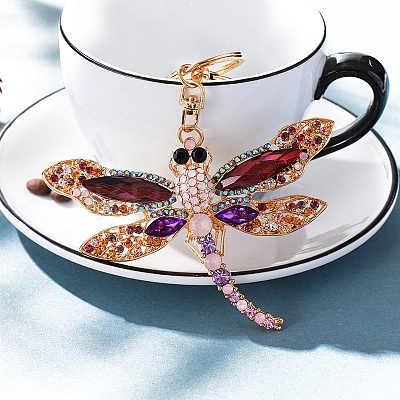 Alloy Rhinestone Keychain PW-WGCC421-01-1