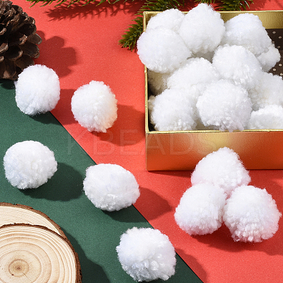24Pcs Wool Soft Pompom Ball DIY-SC0031-31B-03-1