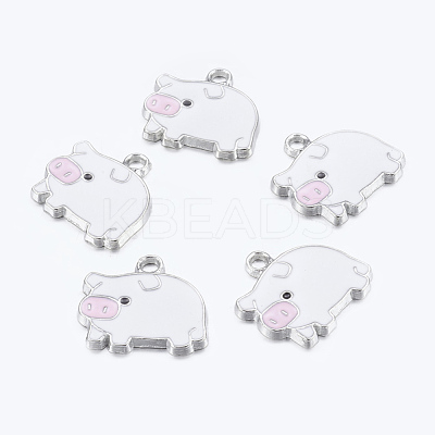 Zinc Alloy Enamel Pendants X-ENAM-22X18-2-1