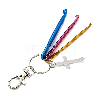 Aluminum Crochet Hooks & Alloy Pendant Decorations KEYC-JKC01417-1