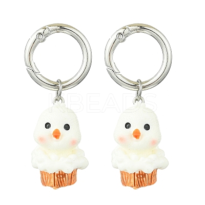 12Pcs 6 Style Animal Resin Pendant Shoe Charms HJEW-DR00001-1