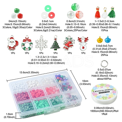 DIY Christmas Bracelet Making Kit DIY-YW0006-86-1