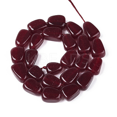 Natural White Jade Beads Strands G-N354-02A-02-1