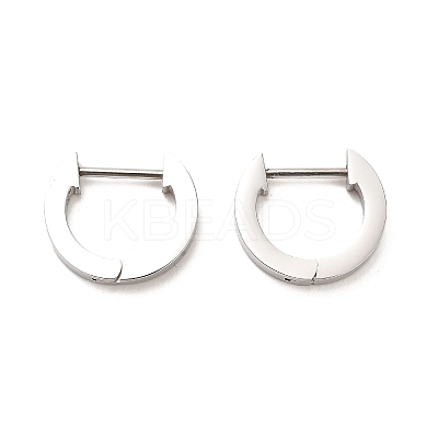 202 Stainless Steel Hoop Earrings EJEW-C076-06C-P-1