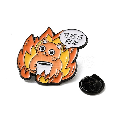 Fine Thmem Enamel Pin LS-JEWB-K018-30B-EB-1