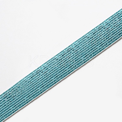 Flat Elastic Polyester Cord/Band OCOR-WH0058-49F-1