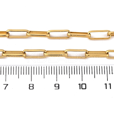 304 Stainless Steel Paperclip Chain Necklaces NJEW-Q013-03G-1