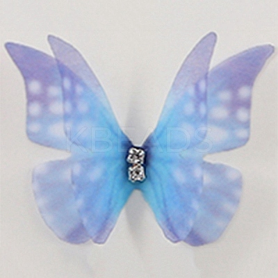 Gradient Color 2-Layer Fibre Tulle Ornament Accessories FIND-WH0101-02H-1