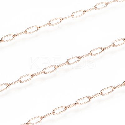 Ion Plating(IP) 304 Stainless Steel Paperclip Chains CHS-F010-01I-RG-1
