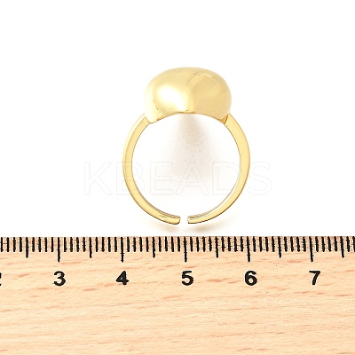 Brass Cuff Rings for Women RJEW-F184-08D-G-1