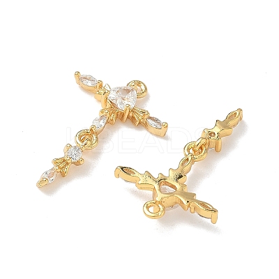 Brass Micro Pave Cubic Zirconia Pendants KK-Z136-05G-02-1