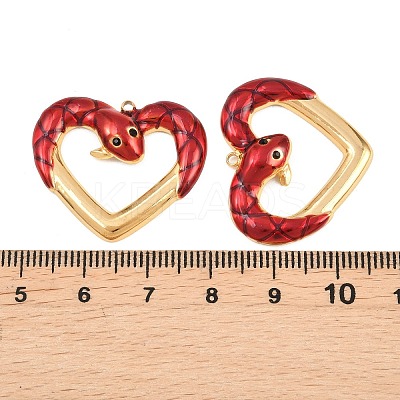 304 Stainless Steel Rhinestone Pendants STAS-P445-02G-02-1