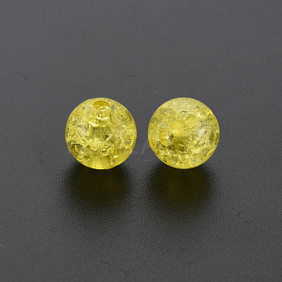 Transparent Crackle Acrylic Beads MACR-S373-66C-N16-1