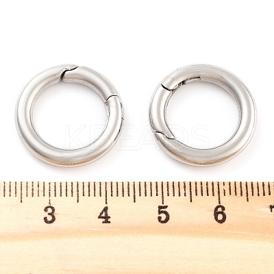 Non-Tarnish 316 Stainless Steel Spring Gate Rings STAS-M296-01P-A-01-1