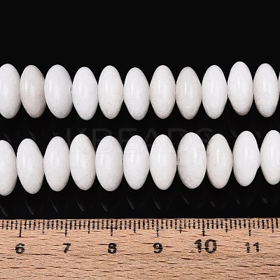 Natural White Jade Beads Strands G-T144-49A-01-1