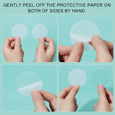30Pcs Transparent Circle DIY-FG0003-41-1