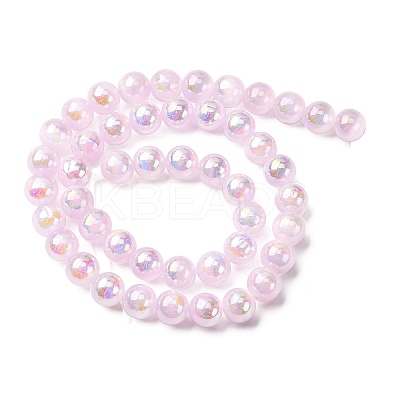 Plating Natural Selenite Beads Strands G-G120-A01-02-01-1