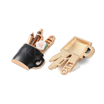 Alloy Enamel Pendants FIND-O003-02A-KCG-1