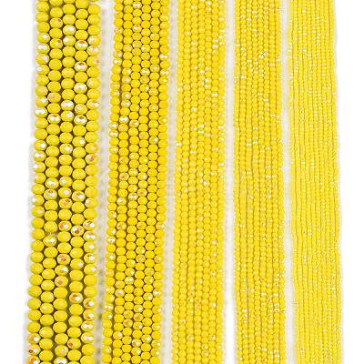 Electroplate Opaque Solid Color Glass Beads Strands LS-EGLA-A044-P8mm-L04-1