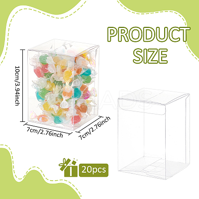 PVC Plastic Gift Storage Case CON-WH0088-60A-1