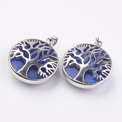 Natural Lapis Lazuli Pendants KK-K216-A09-1