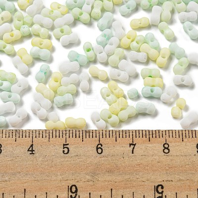 Macaron Color Opaque Frosted Glass Seed Beads SEED-K009-12B-04-1