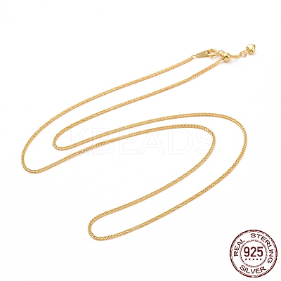 925 Sterling Silver Wheat Chains Necklace for Women STER-I021-02C-G-1
