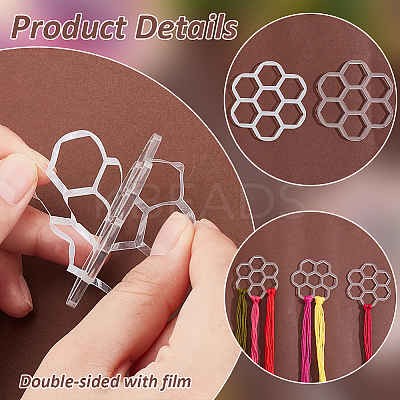 Acrylic Thread Winding Boards AJEW-PH0012-40A-1