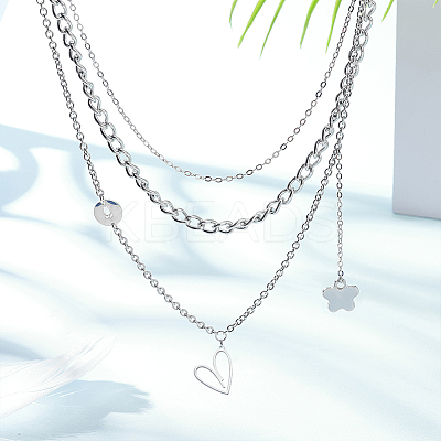 20Pcs 304 Stainless Steel Pendants STAS-UN0049-25-1